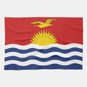 Kiribati Flag Kitchen Towel