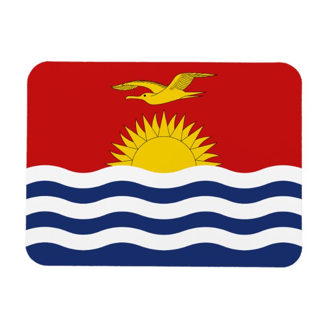 Kiribati Flag Magnet (Horizontal)