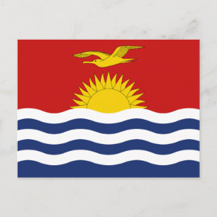 Kiribati Flag Postcard