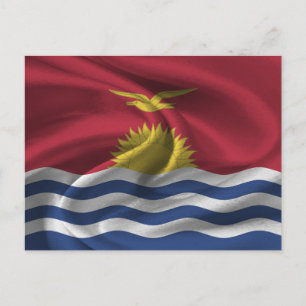 Kiribati Flag Postcard