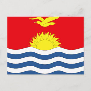Kiribati Flag Postcard