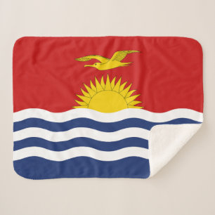Kiribati Flag Sherpa Blanket