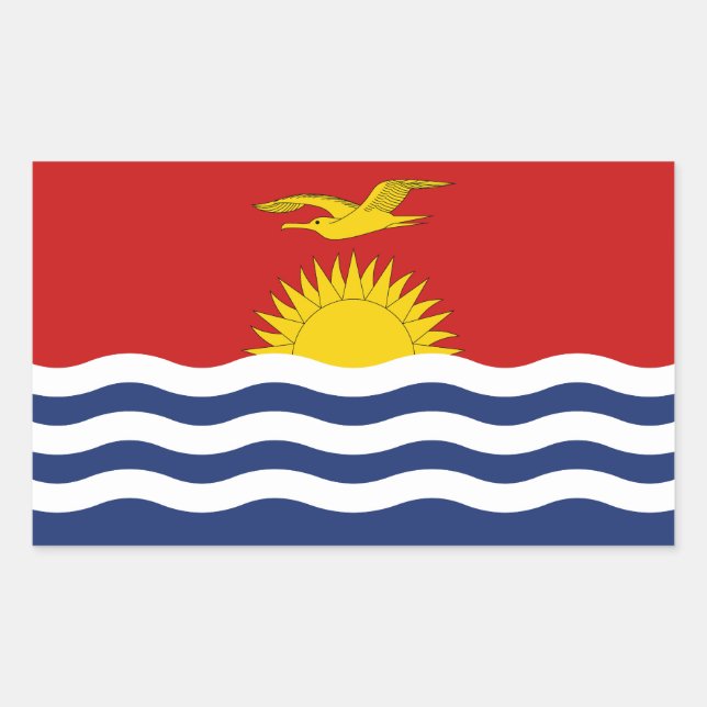 Kiribati Flag Sticker (Front)