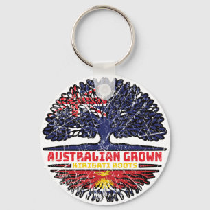 Kiribati I-Kiribati Australian Australia Tree Keychain