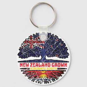 Kiribati I-Kiribati New Zealander New Zealand Tree Keychain