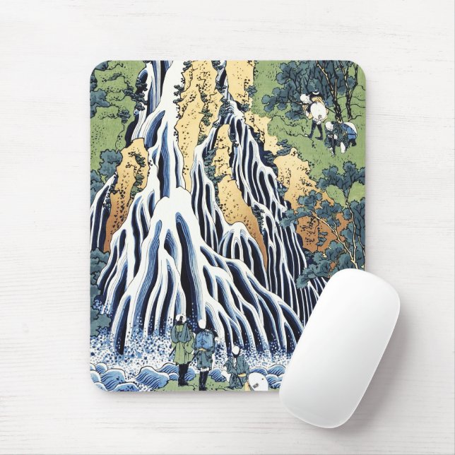 Kirifuri waterfall near Kurokami mountain Housai   Mouse Pad (With Mouse)