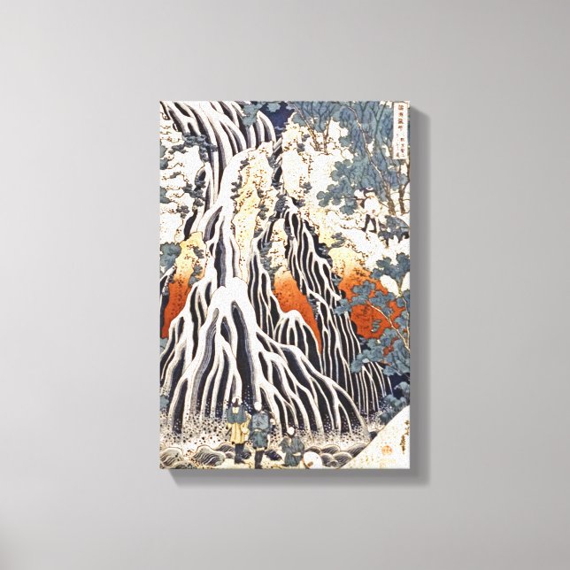 Kirifuri Waterfall on Mount Kurokami in Shimotsuke Canvas Print (Front)