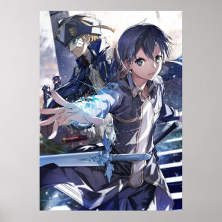 Kirito and Eugeo in Alicization  Poster