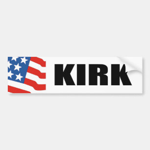 KIRK 2010 BUMPER STICKER