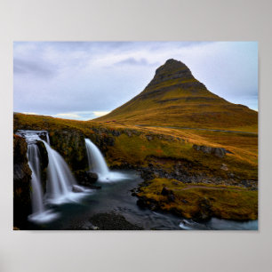 Kirkjufell, affiche du paysage intérieur