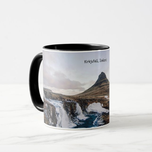 Kirkjufell, Church Mountain, Iceland Mug (Front Left)