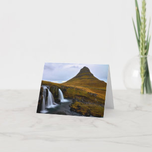 Kirkjufell, Iceland thank you card. Card