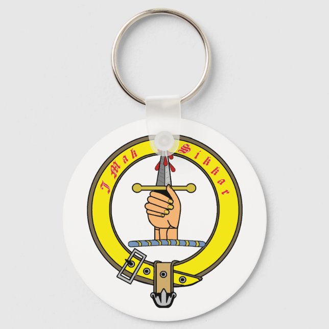 Kirkpatrick Kilpatrick Clan Badge Keychain (Front)