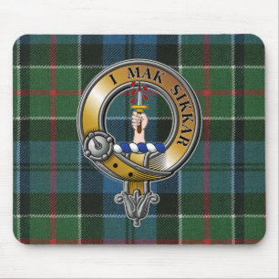 Kirkpatrick Tartan & Badge Mouse Pad