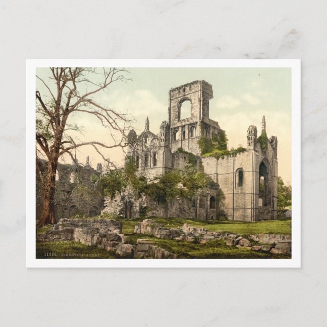 Kirkstall Abbey, Leeds, Yorkshire, England Postcard (Front)