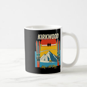 Kirkwood California Ski All Day - Retro Vintage St Coffee Mug