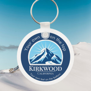 Kirkwood California ski resort Keychain