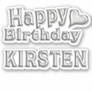 Kirsten Happy Birthday Autocollants