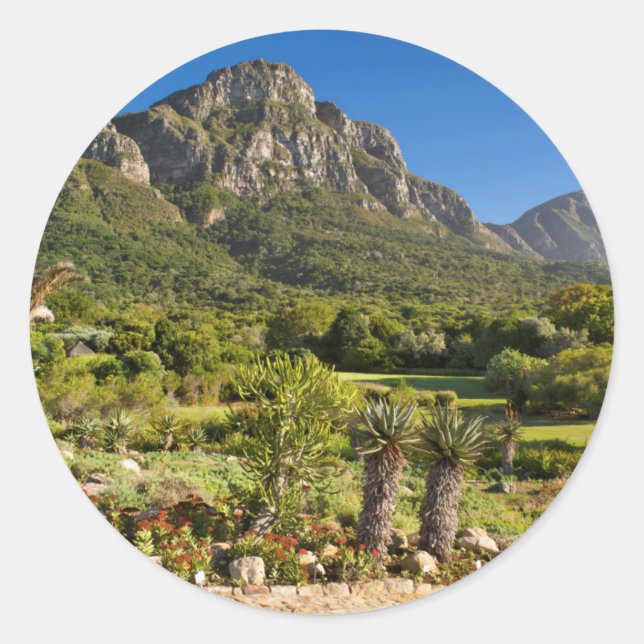 Kirstenbosch Botanic Gardens, Cape Town Classic Round Sticker (Front)