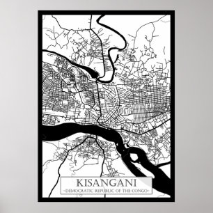 Kisangani Democratic Republic of the Congo City  Poster