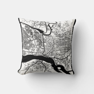 Kisangani Democratic Republic of the Congo City Throw Pillow