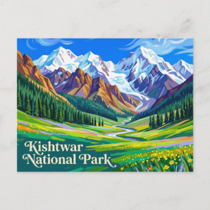 Kishtwar National Park India Postcard
