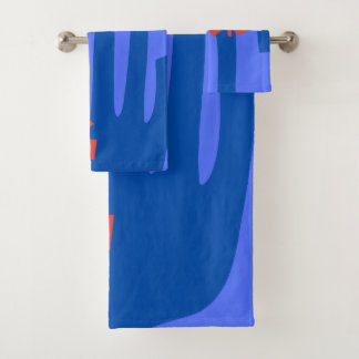 Kismet blue bath towel set