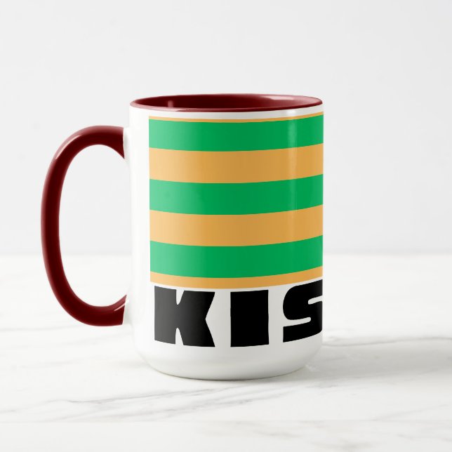 Kismet Mint  burgundy Mug (Left)