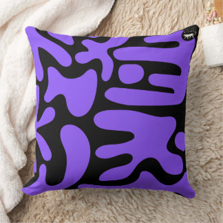 Kismet Purple Throw Pillow
