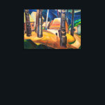 Kispiax Village | Emily Carr | Canvas Print<br><div class="desc">"Kispiax Village" is a painting by the Canadian artist Emily Carr,  known for her depictions of Indigenous villages and landscapes of the Pacific Northwest. Completed in 1929,  this painting captures the essence of a Haida village located in British Columbia,  Canada.</div>