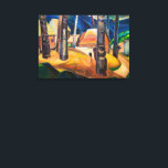 Kispiax Village | Emily Carr | Canvas Print<br><div class="desc">"Kispiax Village" is a painting by the Canadian artist Emily Carr, known for her depictions of Indigenous villages and landscapes of the Pacific Northwest. Completed in 1929, this painting captures the essence of a Haida village located in British Columbia, Canada.</div>