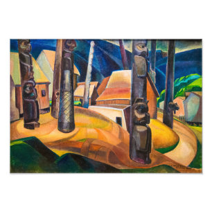 Kispiax Village Emily Carr Photo Print