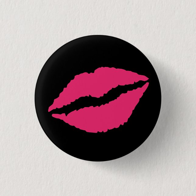 Kiss! 1 Inch Round Button (Front)
