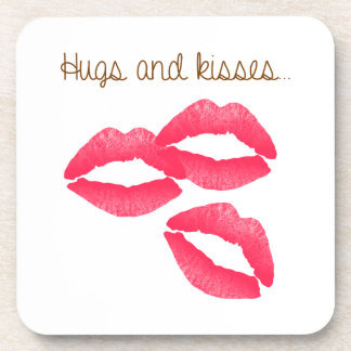 kiss-979167 HUGS AND KISSES LIPS KISS FLIRTING FRI Coaster