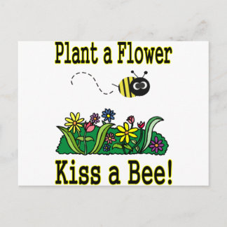 Kiss a Bee Postcard