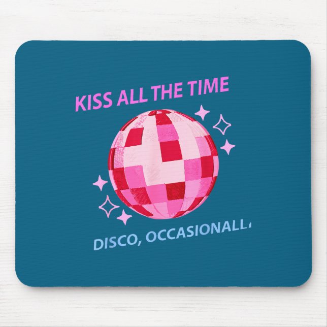 Kiss All Time Disco Occasionally Artwork Mouse Pad (Front)