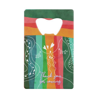 "Kiss and hearts" of gay love women Credit Card Bottle Opener