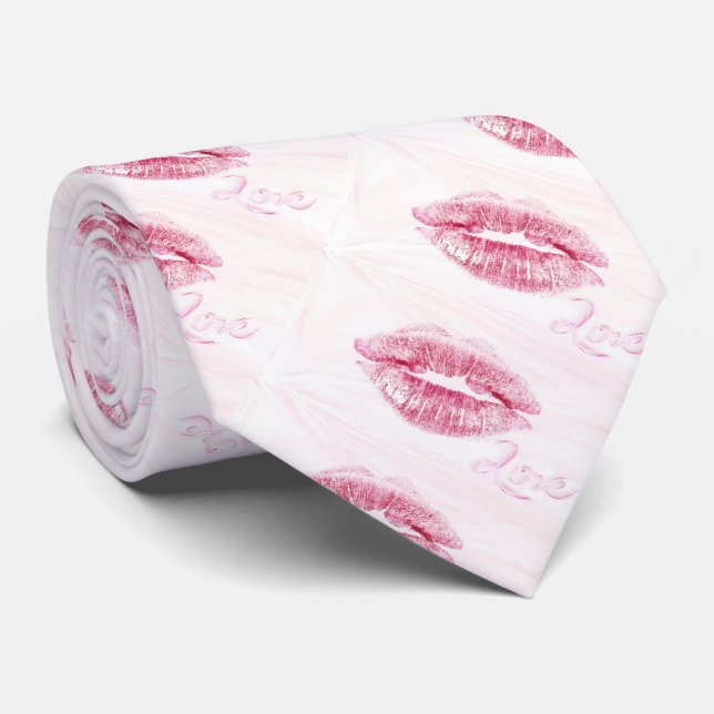 Kiss and love tie (Rolled)