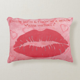Kiss and Workout Accent Pillow