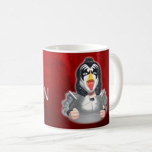 Kiss Band Rubber Duck -CelebriDucks Gene Simmons Coffee Mug (Front Right)