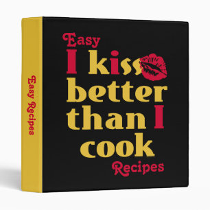 Kiss Better Than Cook Recipe Binder