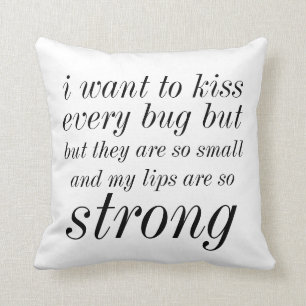 kiss bug pillow