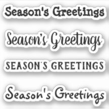 Kiss-Cut Custom Greeting x4 #10 (Season's Greetin)