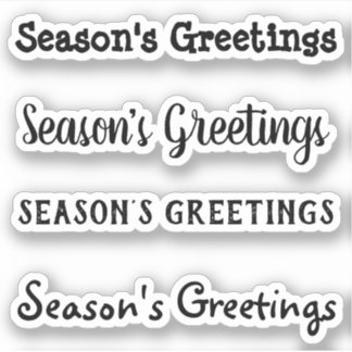 Kiss-Cut Custom Greeting x4 #10 (Season's Greetin)