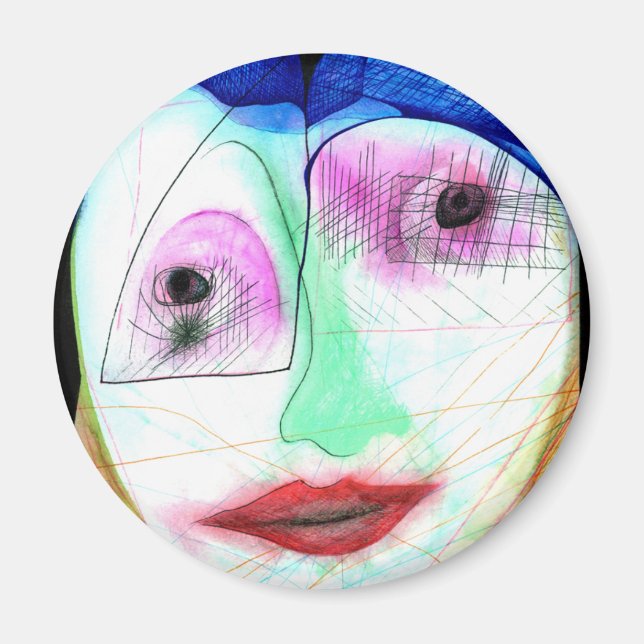 Kiss Face Magnet (Front)