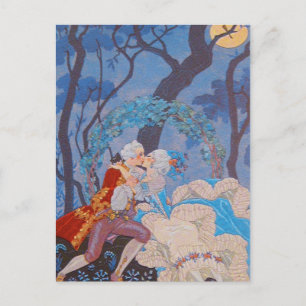 Kiss Fashion Plate ~ Postcard Marie Antoinette