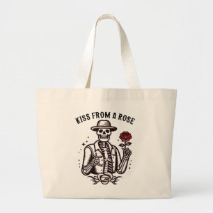Kiss From A Rose Large Tote Bag