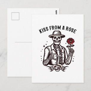 Kiss From A Rose Postcard