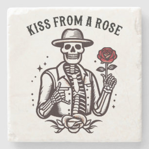 Kiss From A Rose Stone Coaster