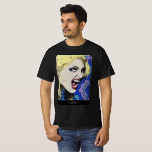 ‘Kiss Hard’ Painting on a T-Shirt
